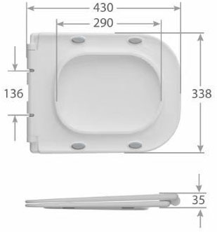 Mixxus WAVE-0404-R (MI6692) Габаритні розміри