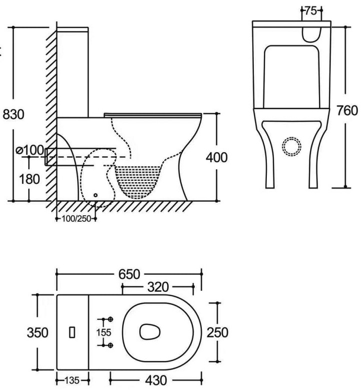 Mixxus WAVE-0402-T3 (MI7037) Габаритные размеры
