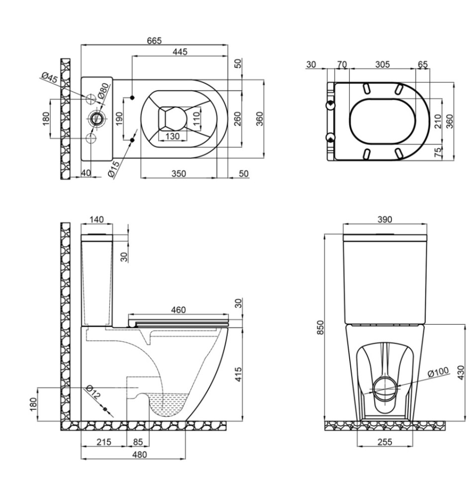 Mixxus Premium ELLIPSE-0402-T1 (MP6592) Габаритные размеры