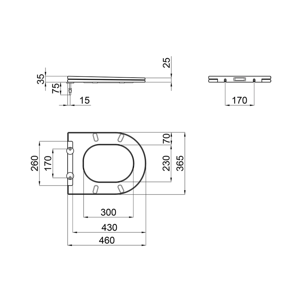 Mixxus ELLIPSE-0403-T3 (MI6711) Габаритные размеры