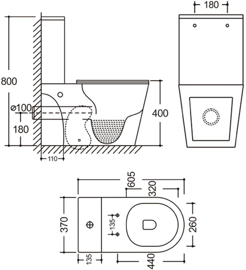 Mixxus BEVEL-0405-R (MI6728) Габаритные размеры