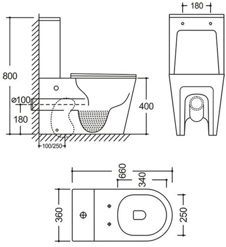 Mixxus BEVEL-0404-T3 (MI6726) Габаритные размеры