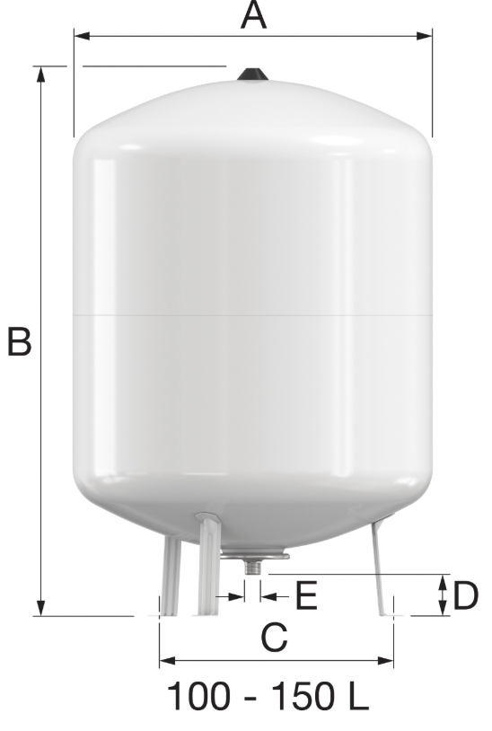 Flamco Flofix 150 (25278) Габаритні розміри