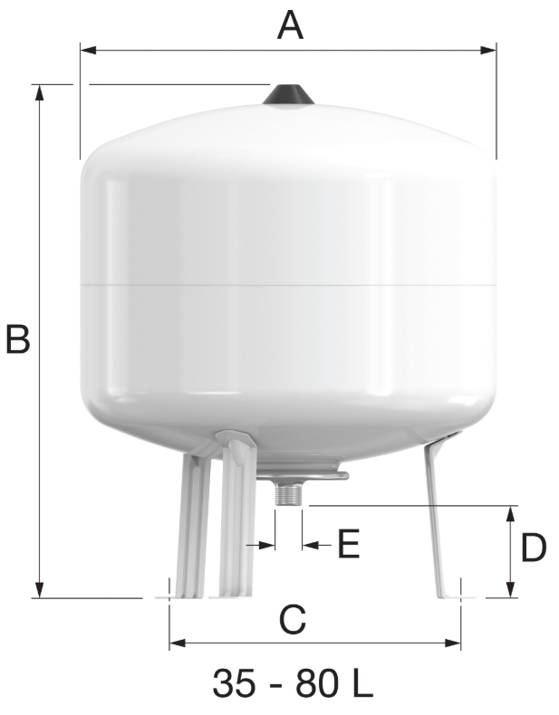 Flamco Flofix 50 (25295) Габаритні розміри