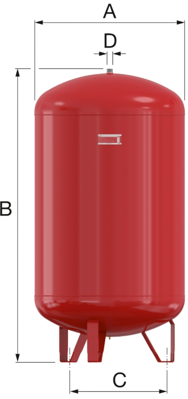 Flamco Flexcon 200/2,5, 200 л (16209) Габаритні розміри