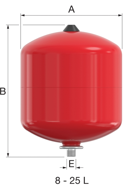 Flamco Baseflex 18 (25302) Габаритные размеры