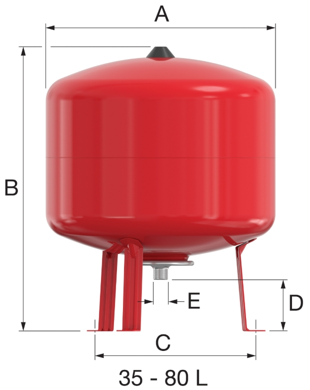 Flamco Baseflex 50 (25306) Габаритные размеры