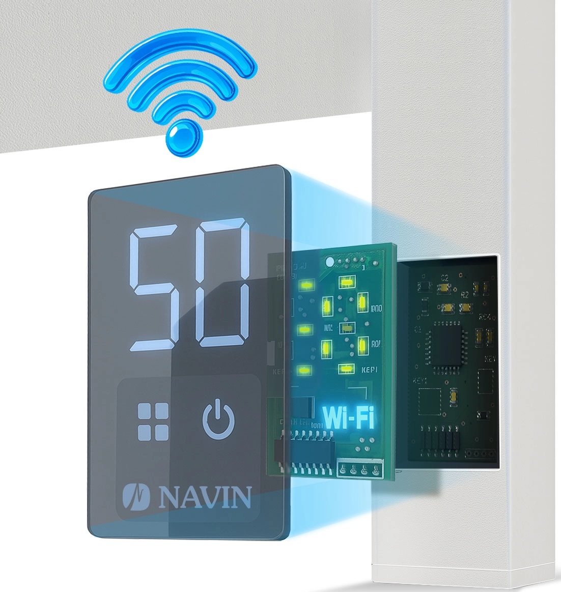Полотенцесушитель Navin Авангард 480x1200 Sensor с Wi-Fi (12-028155-4812) отзывы - изображения 5
