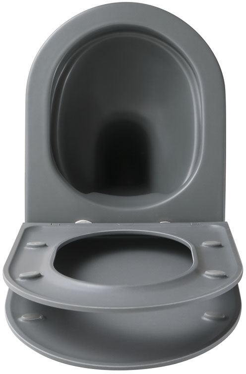 Унітаз підвісний Mixxus Premium TOPPER-0303-R GRAY (MP6657) відгуки - зображення 5