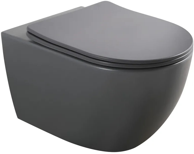 Унітаз підвісний Mixxus Premium ELLIPSE-0309-T1 GRAY (MP6655)