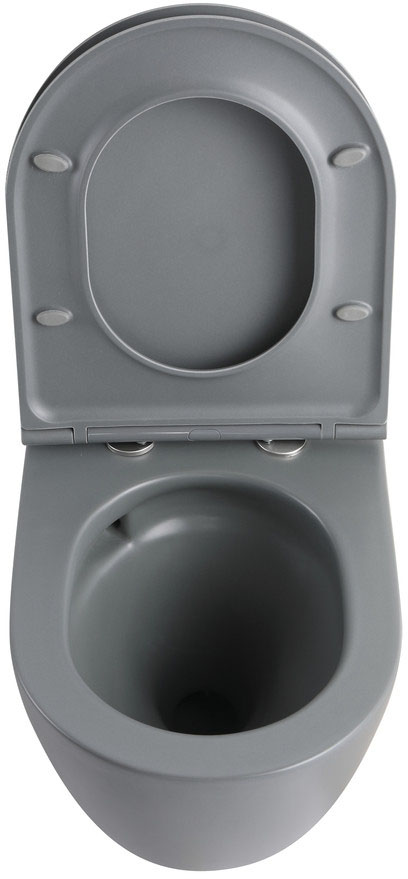 Унитаз подвесной Mixxus Premium ELLIPSE-0308-T3 GRAY (MP6654) цена 11616 грн - фотография 2