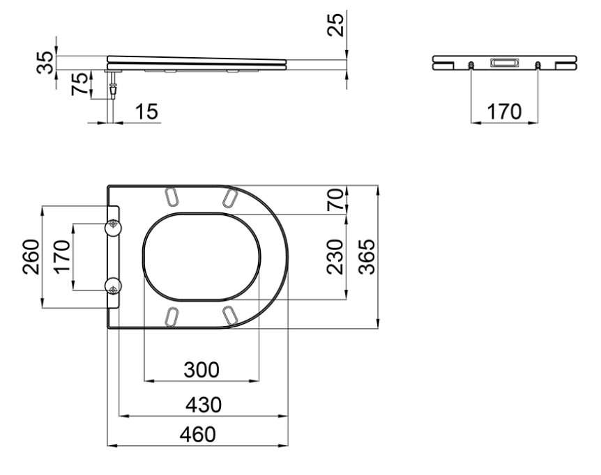 Mixxus ELLIPSE-0306-R (MI6708) Габаритні розміри