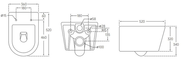 Mixxus BEVEL-0302-R (MI6709) Габаритні розміри