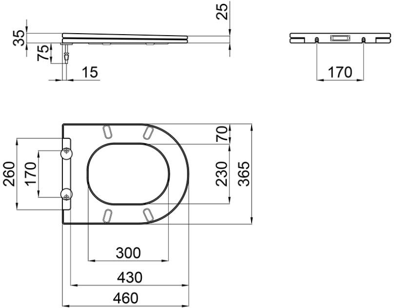 Mixxus BEVEL-0302-R (MI6709) Габаритні розміри