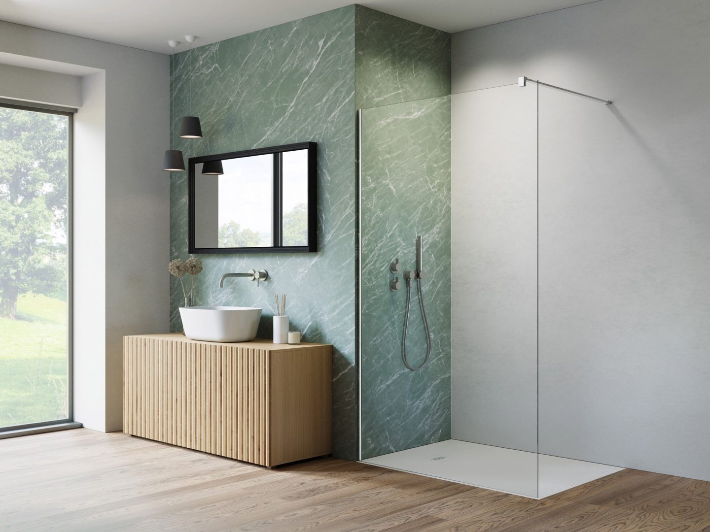 в продажу Душова перегородка Radaway NES Walk-in II 80x200 (10013080-01-01) - фото 3