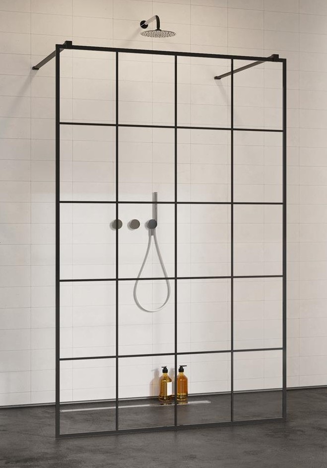 Душевая перегородка Radaway Modo X Black I Factory 130x200 (388334-54-57) цена 37436 грн - фотография 2
