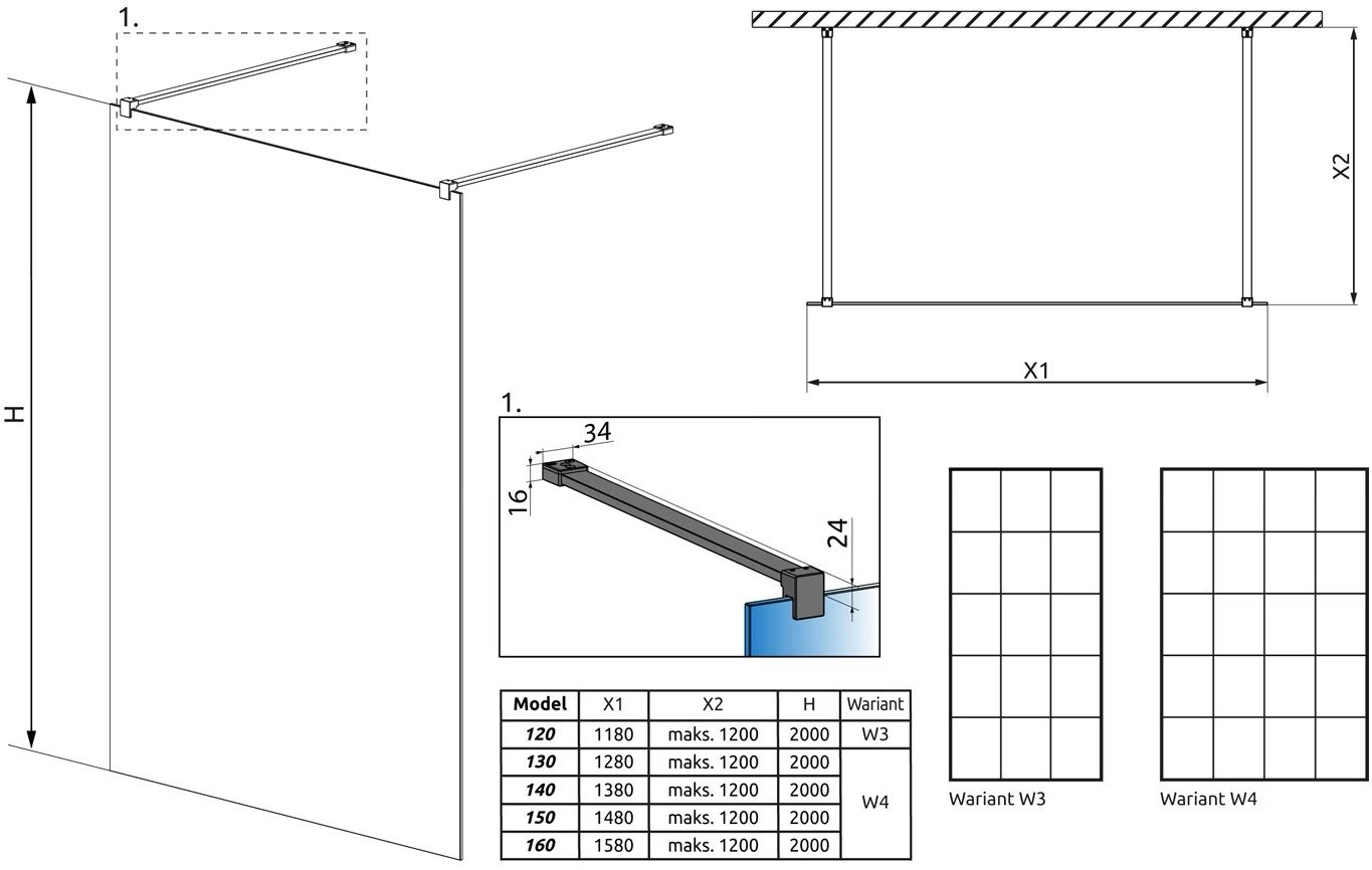 продаём Radaway Modo X Black I Factory 130x200 (388334-54-57) в Украине - фото 4
