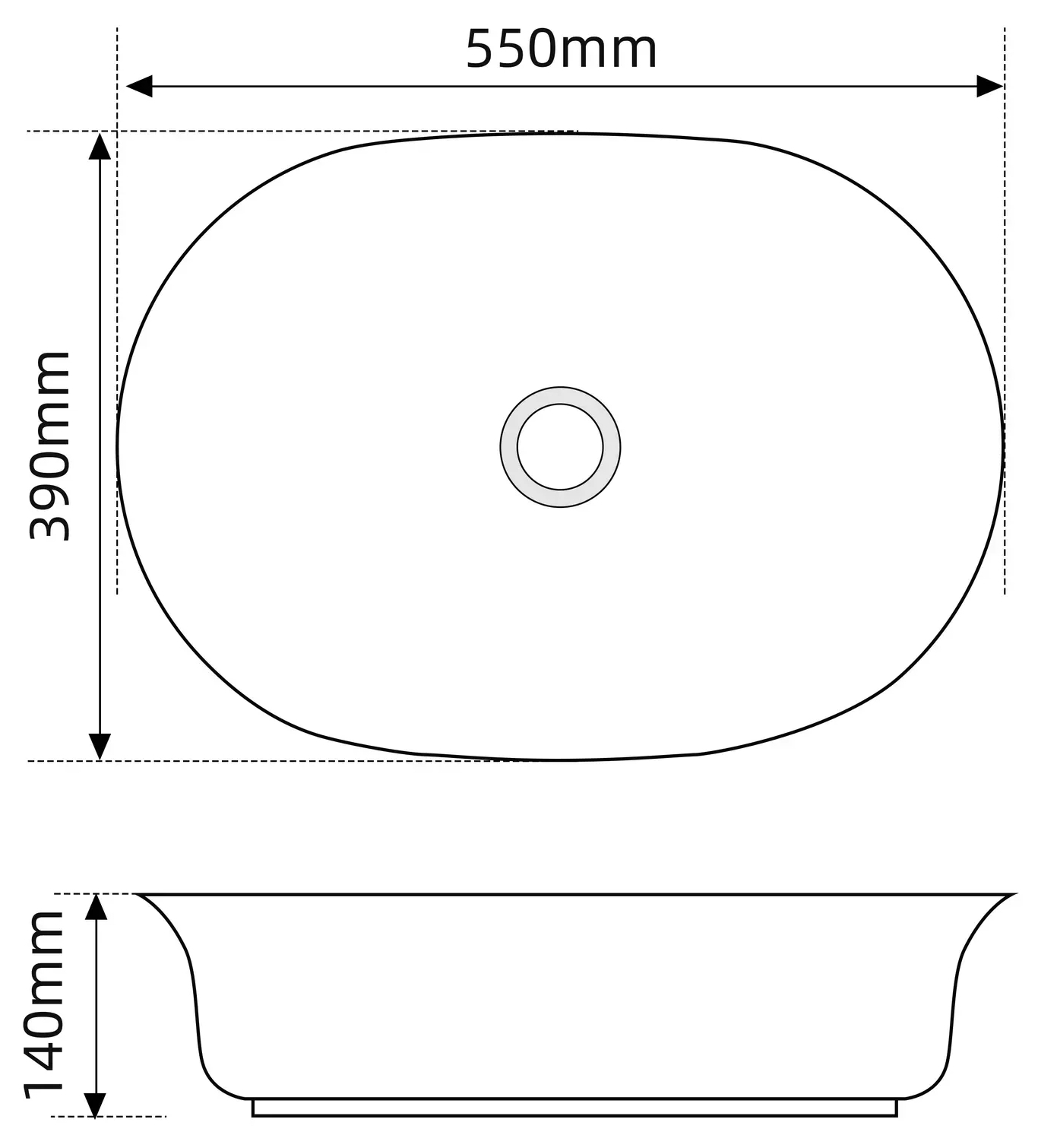 Mixxus Premium Ellipse-0103 (MP6553) Габаритные размеры