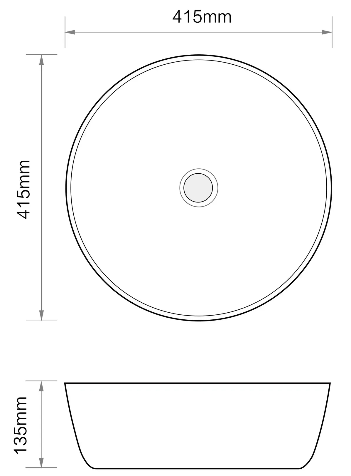 Mixxus Premium Ellipse-0101 (MP6531) Габаритные размеры