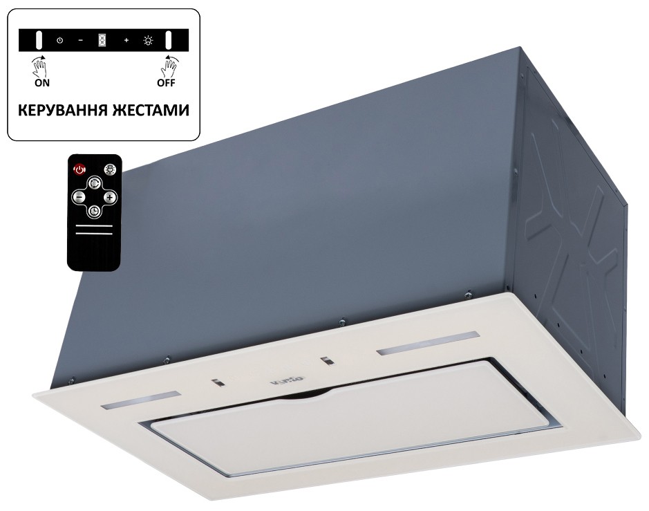 Кухонна витяжка Ventolux Punto 520/279 IVG (1000) TRC MS ціна 8399 грн - фотографія 2