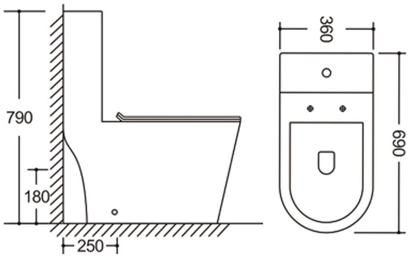 Mixxus BEVEL-0406-T1 (MI6729) Габаритні розміри