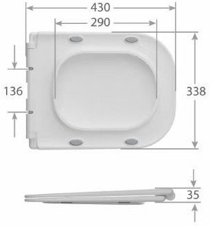 Mixxus SEAT COVER QUADRO-2003 (MI6689) Габаритные размеры