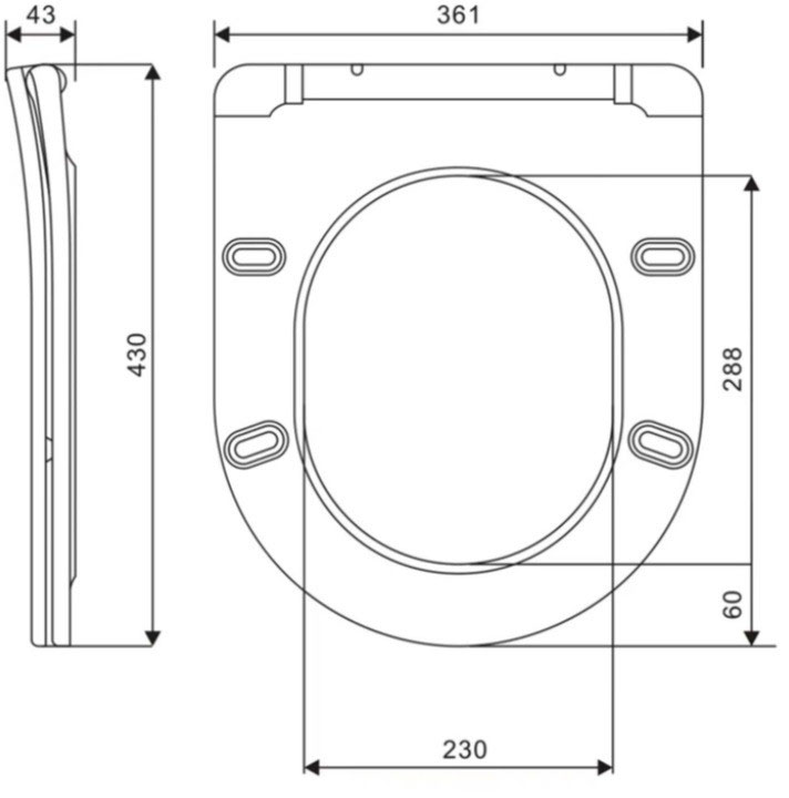 Mixxus SEAT COVER ELLIPSE-2001 (MI6719) Габаритні розміри