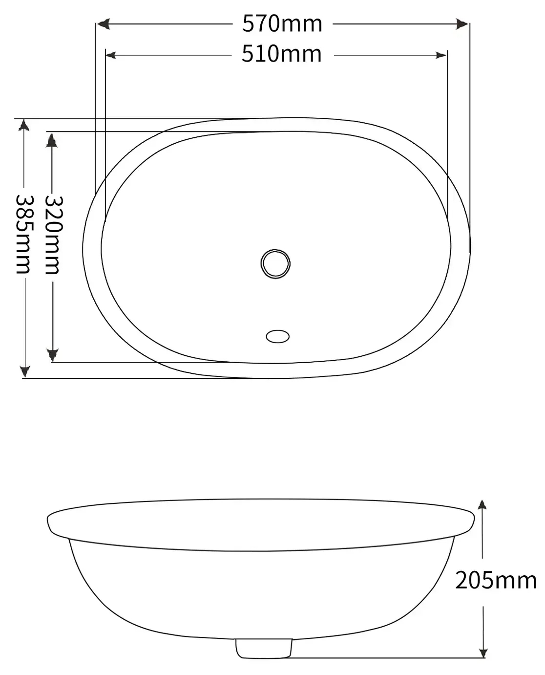 Mixxus Premium Ellipse-1701 (MP6566) Габаритні розміри