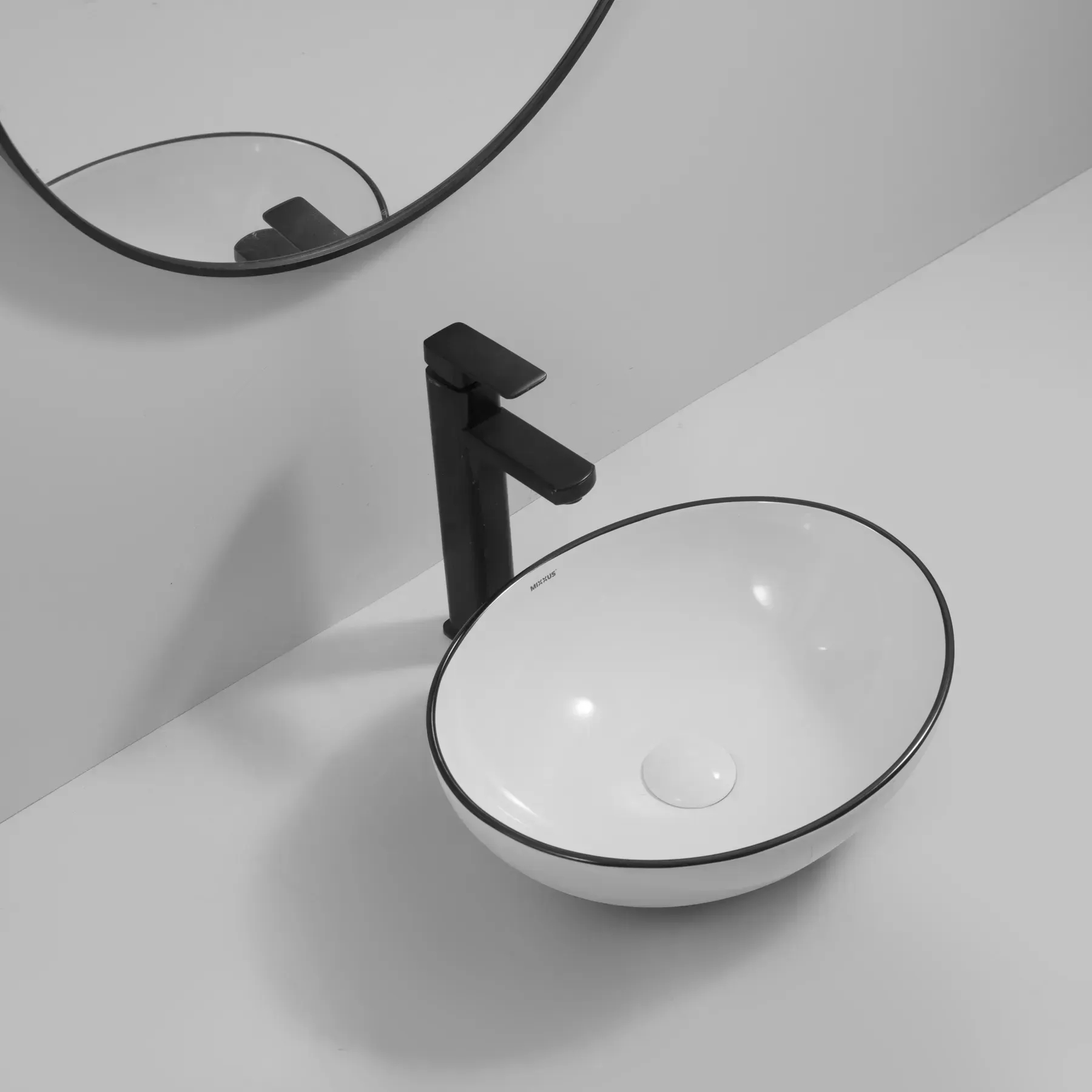 Раковина Mixxus Premium Ellipse-0108 (MP6527) ціна 5491 грн - фотографія 2