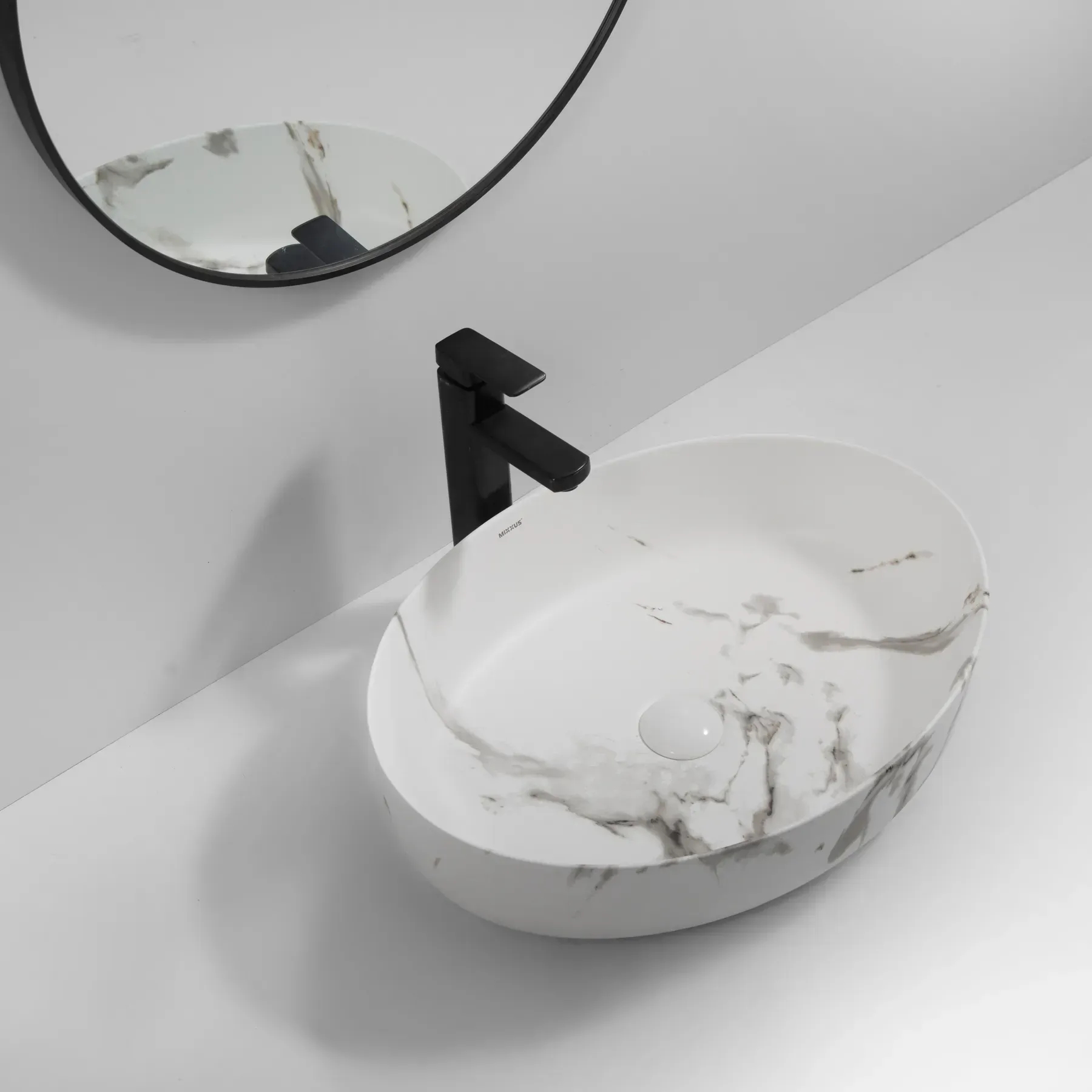 Раковина Mixxus Premium Ellipse-0104 (MP6554) ціна 6336 грн - фотографія 2