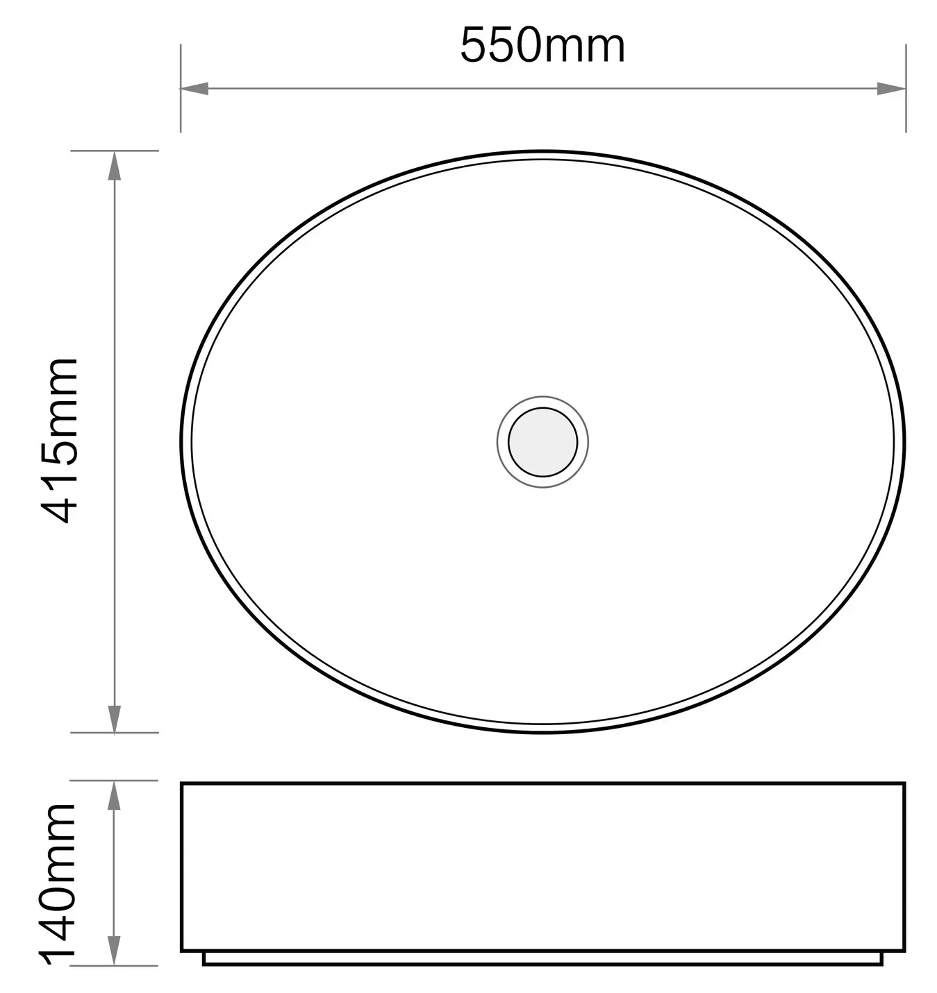 Mixxus Premium Ellipse-0104 (MP6554) Габаритні розміри