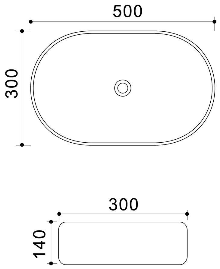 Mixxus Premium Ellipse-0109 (MP6653) Габаритные размеры