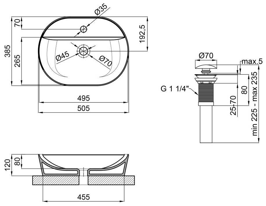 Mixxus Premium Ellipse-0203 (MP6678) Габаритні розміри