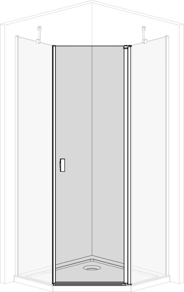 в продажу Двері душової кабіни Radaway NES PTJ 60x200 (10052000-01-01R) - фото 3