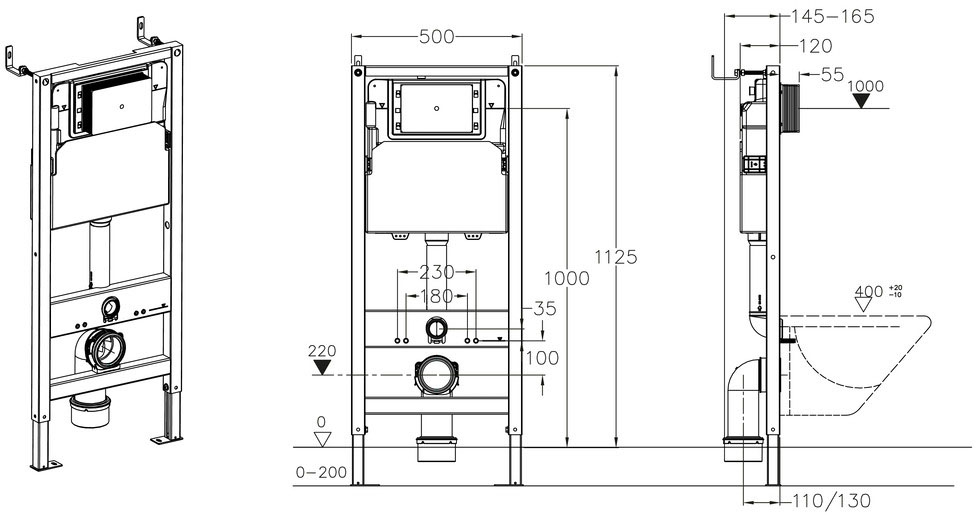Koer KT-0401 (KR5166) Габаритные размеры