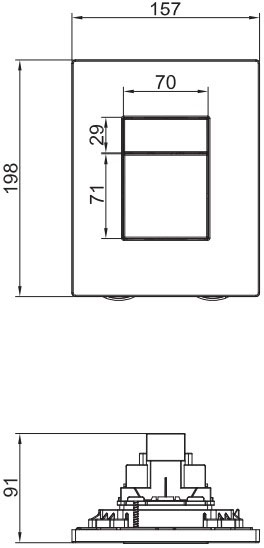 Koer KT-0504-01, KT-0607-01 (KR5348) Габаритные размеры
