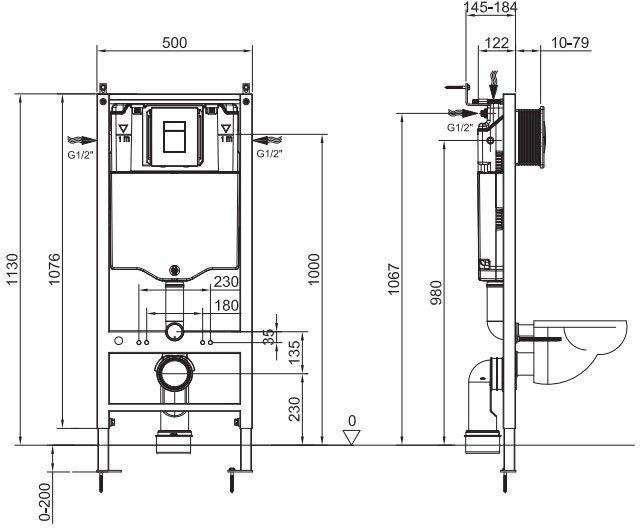 Koer KT-0504-01, KT-0607-01 (KR5348) Габаритные размеры