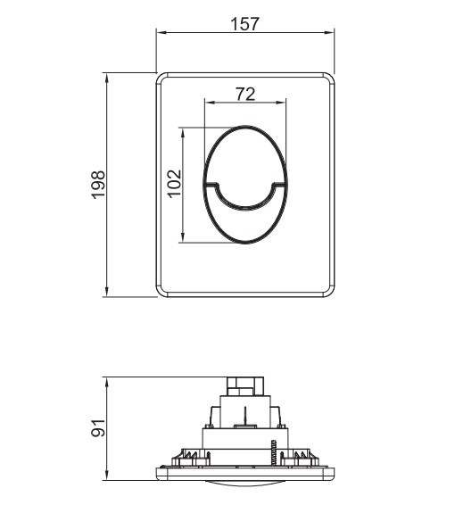 Koer KT-0503-01, KT-0606-01 (KR5347) Габаритные размеры