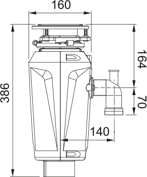 Franke Slim 100 (134.0715.095) Габаритні розміри