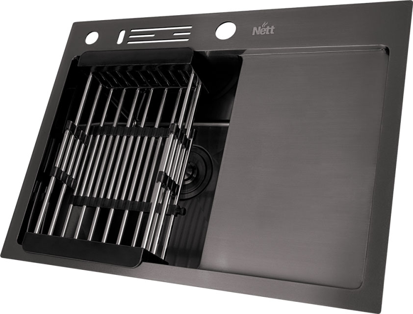 Кухонная мойка Nett NB-6045(R) со смесителем цена 9999 грн - фотография 2
