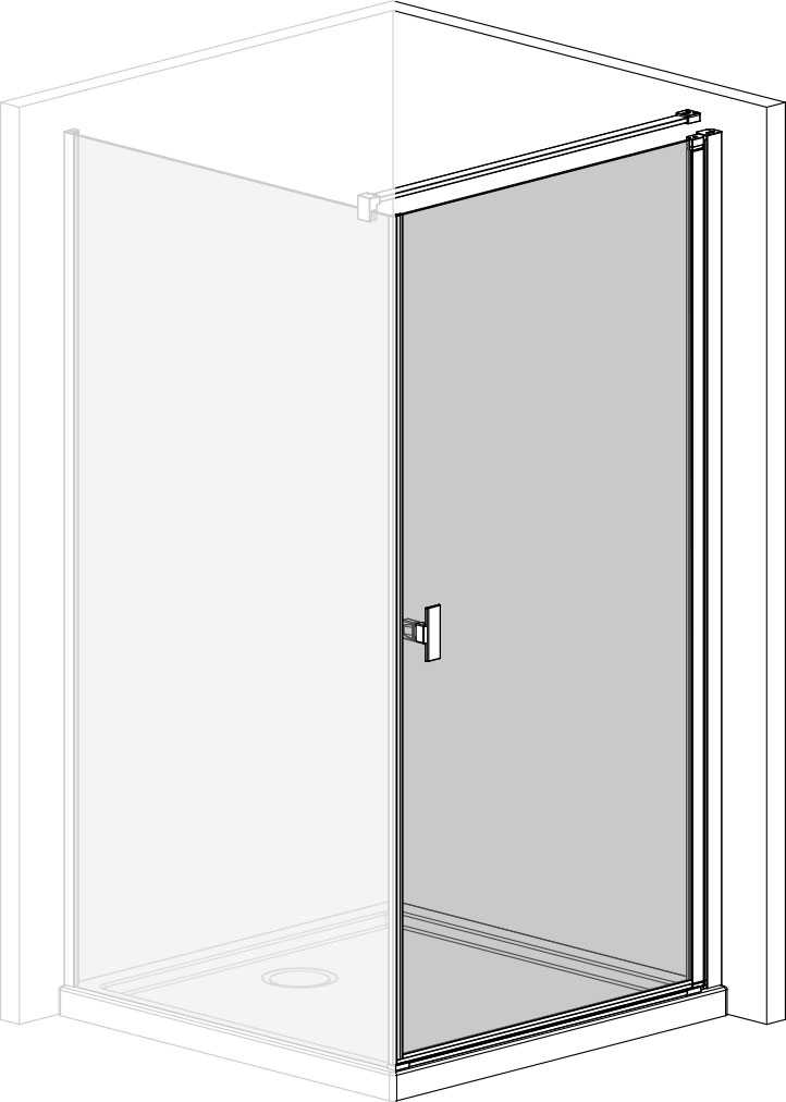 Двері душової кабіни Radaway NES KDJ I 100x200 (10022100-01-01R) ціна 18493 грн - фотографія 2