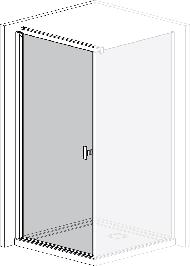 Двері душової кабіни Radaway NES KDJ I 90x200 (10022090-01-01L) ціна 24057 грн - фотографія 2