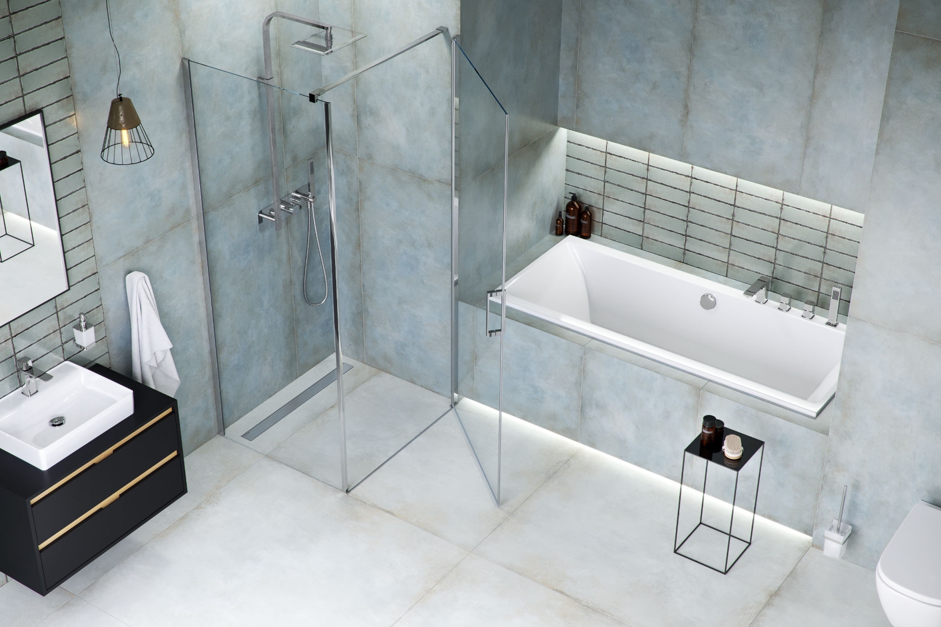 Ванна Excellent Pryzmat Slim 170x75 (WAEX.PRY17WHS) ціна 28811 грн - фотографія 2
