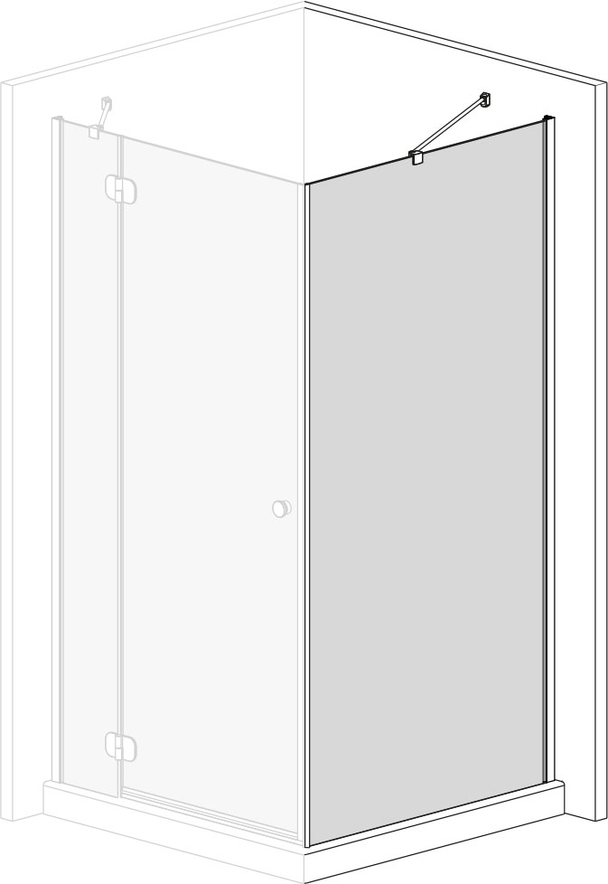 Душевая стенка Radaway Torrenta S1 100x195 (1330100-01-01) цена 11676 грн - фотография 2