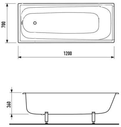 Pro Steel 120x70 (PS 120*70) Габаритні розміри