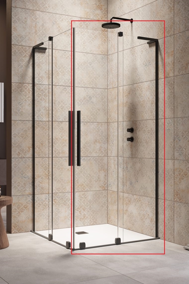 Двері душової кабіни Radaway Furo SL Black KDD 90x200 (10305090-54-01R) ціна 29430 грн - фотографія 2