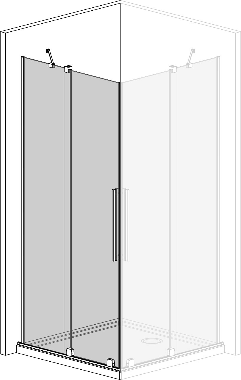 Двері душової кабіни Radaway Furo KDD 90x200 (10105090-01-01L) ціна 25092 грн - фотографія 2