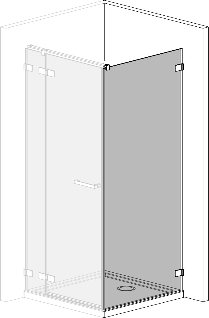 Душова стінка Radaway Arta S1 110x200 (386023-03-01) ціна 24141 грн - фотографія 2