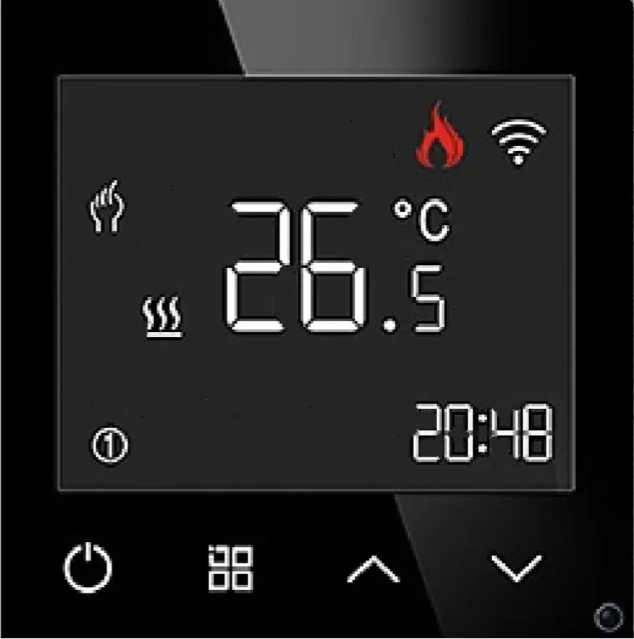 Терморегулятор + выключатель + розетка 1DAL P228-SW3G-TRWF-ST.BL цена 2038 грн - фотография 2
