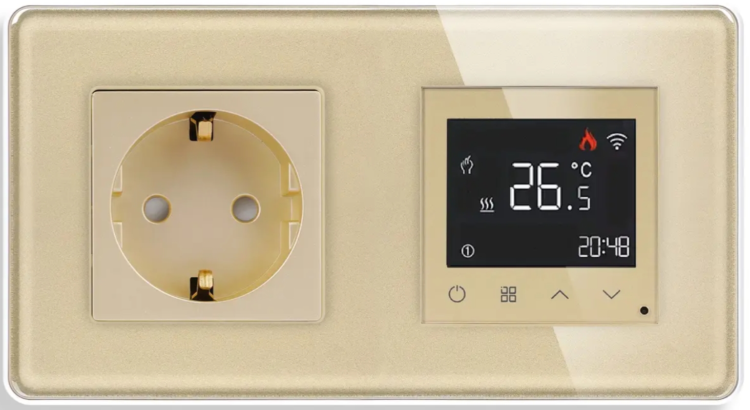 Терморегулятор + розетка 1DAL G157D-TRWF-ST.GD